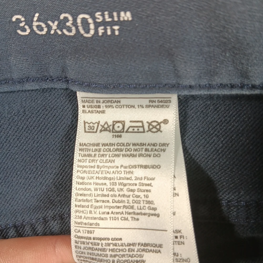 Banana Republic Jeans Mens 36x30 Blue Denim Traveler Slim Straight Stretch